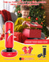 66 Inch Set, 6-12, MMA QPAU Kids Punching Bag Toy with Boxing Gloves, Larger Stable Kids Inflatable Boxing Bag Gifts
