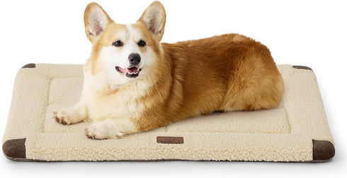 Bedsure Washable Dog Crate Bed for Medium Dogs, Reversible Foam Floor Dog Mat, Lightweight Travel Pet Beds