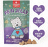 EVERYDAYS PB’N JELLY Crunchy Heart Shaped Treats, 6 Ounce Bag, All Natural Protein Packed Dog Biscuits