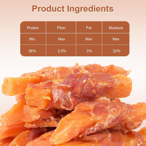 2lb Soft Dog Treats Chicken Sweet Potato Sticks Puppy Easy to Digest Training Snacks Chicken Wrapped Sweet Potato