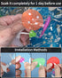 Uniclife Betta Mushroom Hammock - Soft Aquarium Rest Bed with Suction Cup, 2 Pack