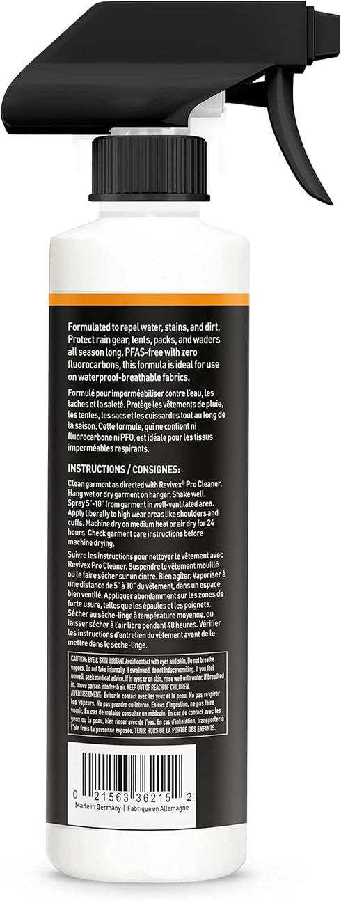 Gear AID Revivex Durable Water Repellent (DWR) Spray for Waterproofing, Restoring Performance on Nylon Jackets, Gore-TEX, Paddle, Snow and Camping Gear