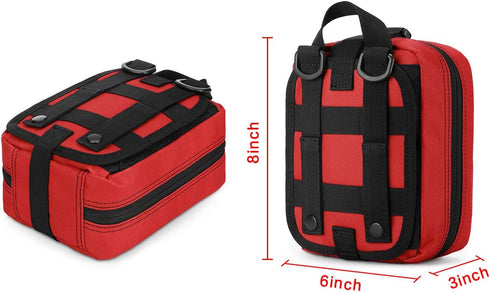 Gonex MOLLE Medical Pouch, EMT First Aid Pouch for Outdoor Activities, Tactical Utility Pouch (Bag Only)