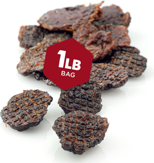Best Bully Sticks 100% Beef Char Burger Slider Crunchy Dog Treats - All-Natural, Bite-Sized, 1 lb Bag