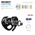 Zipline Trolley Kit with 25kN Carabiner, Double Tandem Dual Pulley for Rock Climbing and Rescue