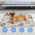imiBBWQu Summer 27" 22" Cooling Dog Bed Cute Cats Grey Yellow Dog Cooling Mat Washable Ice Pad Cold Bed No Chew