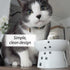 Necoichi Raised Stress Free Cat Food Bowl, Elevated Design, Dishwasher and Microwave Safe (Regular)