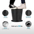 TRIPTIPS Upgrade Portable Toilet - Adjustable Height Camping Toilet for Adults and Kids, Foldable Travel Potty