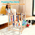 8 Wooden Puppy Play Gym for Small Dogs, Puppy Jungle Gym with Hanging Toys, Wood Frame Indoor Puppy Gym with Dog