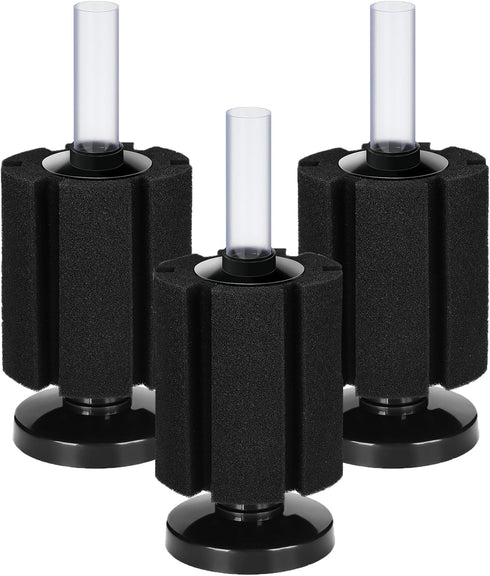 AQUANEAT 3 Pack Aquarium Bio Sponge Filter Breeding Fry Betta Shrimp Nano Fish Tank