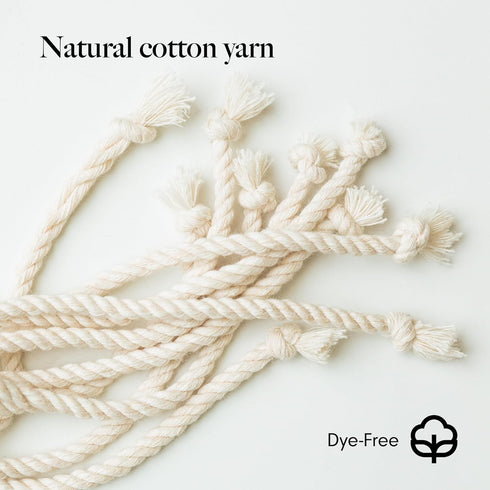 Natural Non-Toxic Cotton Rope Toys 2-Pack - Durable Eco-Friendly Interactive Dog Toy for Small and Medium Dogs