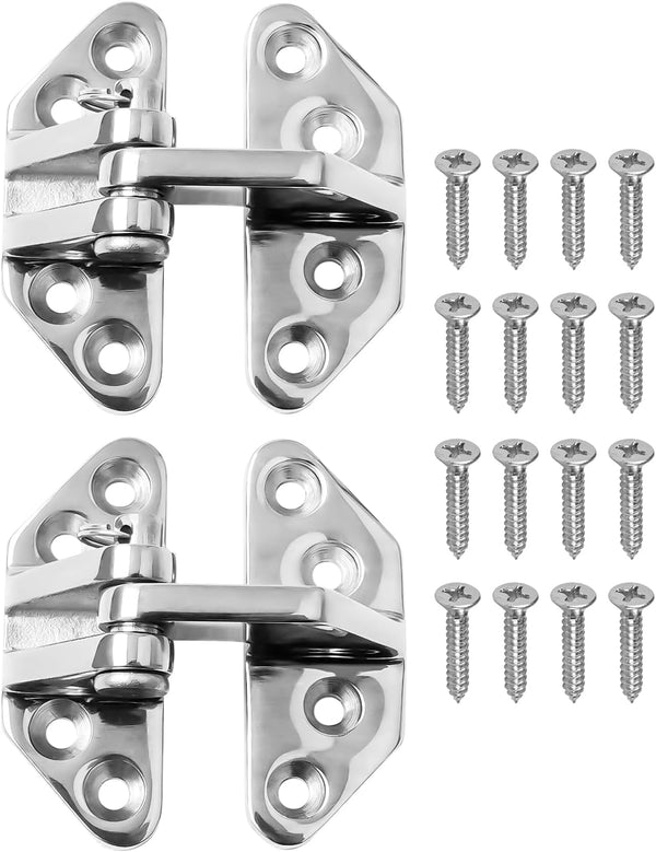 Heavy Duty Marine Hatch Hinge 2.75" x 2.6" with Removable Pin, Stainless Steel 316 Hardware for Boat Door