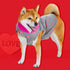 Grey Dog Heart Sweater with Leash Ring, Soft Fleece Vest for Small Dogs and Cats, Medium Size