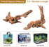 FUNOJOY Natural Driftwood Decor for Aquarium, Assorted Wood Branches for Reptile Fish Tank, Pack of 2 (7.5 to 10 Inch)