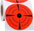 Hybsk Target Pasters, 3 Inch Round Adhesive Shooting Targets, Fluorescent Red and Black