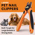 Trimmer GoPets Dog Nail Clippers, Professional Pet Nail for Large Dogs and Cats with Quick Sensor Safety Guard, Heavy
