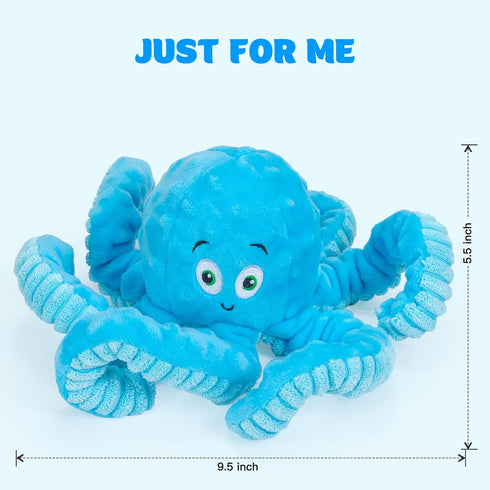 Indestructible Dog Toys for Aggressive Chewers, Octopus Tug of War Stuffed Chew Toys for Large and Small Dogs