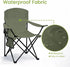 2 Pack 300lbs Folding Camping Chair with Cup Holder & Side Storage Bag Capacity Lightweight High Back Portable