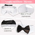 Dog Bow Tie, KOOLMOX Adjustable Black Pet Tuxedo Collar with White Bow Tie for Medium Large Dogs