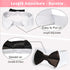 KOOLMOX Dog Bow Tie, Handcrafted Black Dog Bowtie with 21'' Adjustable Collar for Large Dogs Wedding Attire