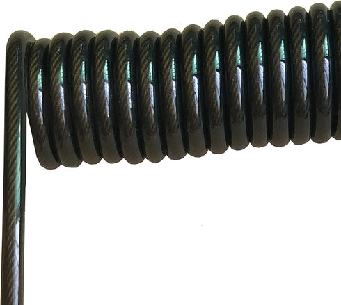 Retractable Fishing Tool Lanyard, Coiled Stainless Steel Heavy Duty Safety Rope Tether with Carabiner - 2 Pcs