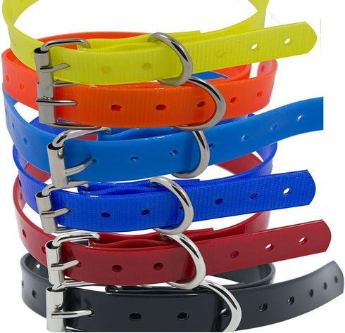 Replacement ¾” Collar Strap Bands with Double Buckle Loop for All Brands of Pet Shock Bark Collars and Fences