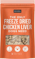 Natural Rapport Chicken Liver Dog Treats, Grain-Free Chicken Bites, 8 oz, The Only Freeze Dried Chicken Liver Dogs Need