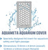 Aquarium Lid Insert for Fluval Spec 3, 3D-Printed PETG Fish Tank Cover with Voronoi Mesh Design