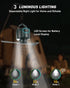DUKUSEEK Tent Ceiling Fans for Camping Hanging, Portable Tent Fans with Light and Remote Control, Power Bank, USB