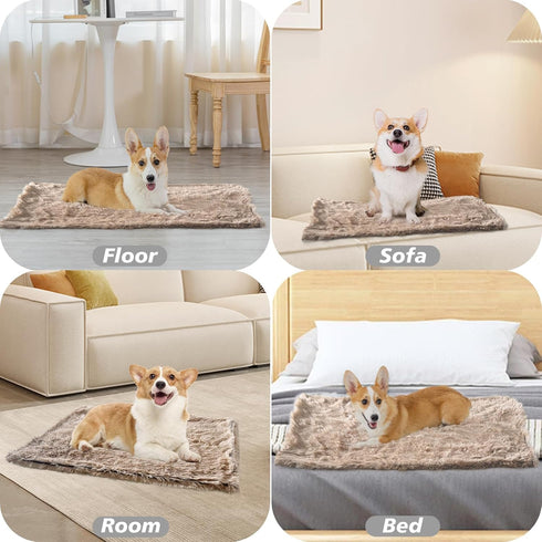 PJYuCien Fluffy Fleece Calming Pet Throw Blanket, Super Soft Warm for Indoor Cats and Dogs, Medium 24 * 32", Machine