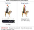 Dog Sling Support Harness, SM Female, Fits Small to Medium Pets, Padded Rear Lifting Aid with Leash