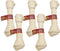 Cadet 5 Pack of Natural Rawhide Knotted Bones for Dogs, 10 to 11 Inch