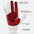 6.0 Grip Boost Football Gloves - Peace Stealth Boost Plus Sticky Technology - Adult and Youth Football Gloves for Wide