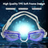 Water Gear No-Leak Anti-Fog Goggles - Adjustable Split Headband, UV Protection, Wide Angle Lens