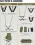 WildCall Lightweight Folding High Back Camping Chair with Head Support, Compact Beach Chair with Anti-Sinking Large