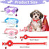 22 Pack Dog Bow Tie Flower Collar, Adjustable Bowtie Dog Collar with Dot Print for Medium Small Dog Cat Puppy (Cute)