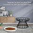 Cat Bowl, Ceramic Raised Cat Food Bowl, Elevated Anti Vomiting Feeding Bowl, Non Slip Dish for Cats
