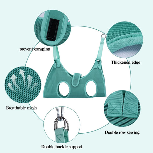 Bitbat Hammock Hammock Dog Grooming for Small Dogs and Cats, Pet Nail Sling Harness for Dog Nail Clippers Grooming