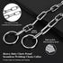Silver Dog Chain Collar,Heavy Duty Chew Proof Stainless Steel Long Link Fur Saver Dog Training Collar | No-Pull Slip Chain for Small Medium Dogs for Easy Control | 51cm (20in)