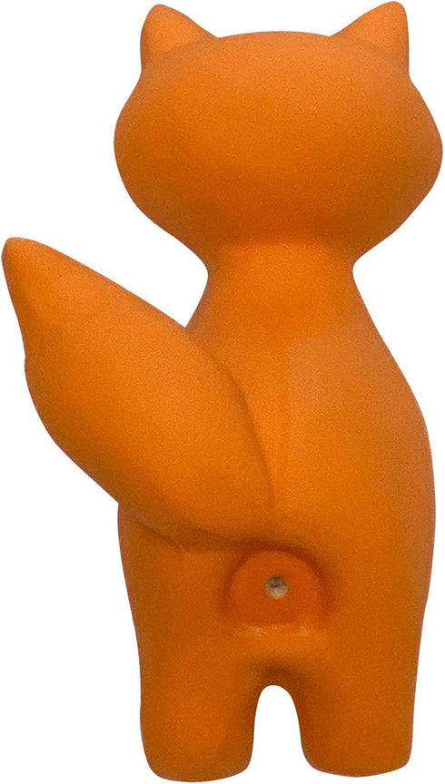 FOUFIT 85645 Zoo Chew Latex Toy for Dogs, Fox, 5" for Playtime and Chewing