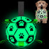 Light Up Dog Ball, Interactive Glow in The Dark Soccer Ball, Tug Water Toy for Small & Medium Dogs, Puppy Gifts (6 Inch)
