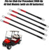 Roykaw Upgraded Golf Cart Battery Cables Kit, 48V Club Car Precedent, Copper Wire, 4 Gauge, 5PCS