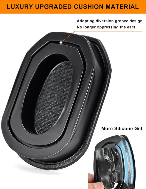 defean Razor Silicone Gel Instant chill Ear Pads - Replacement Earpads Cushion Compatible with Walker's Razor Earmuffs