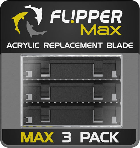 Flipper 3 Piece Replacement Acrylic Blades for Aquariums