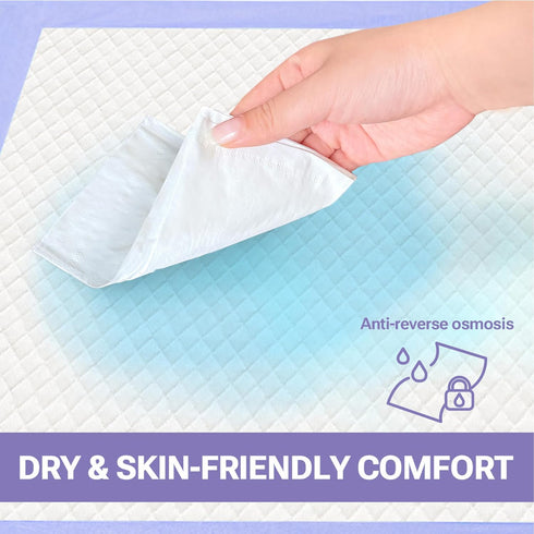 CLEAN SPACES 28"x34" 50 Count Lavender Scented Puppy Pads Extra Large, Super Absorbent Disposable Pee Pads for Dogs