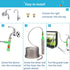 ZZM Fish Tank Cleaning Tools, Aquarium Water Changer Kit, Siphon Vacuum Gravel Cleaner