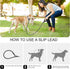 Slip Lead 5 FT for Small and Medium Dogs, Heavy Duty No Pull Reflective Nylon Training Leash, Black.