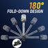 16 Inches 3NM (12-24V) Pontoon Boat Stern Light for Bimini Top, LED Anchor Light Waterproof, White Fold Down Rear