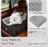 VibeBay 35lbs Dog Car Seats for Small Medium Dogs Up to | Elevated Dog Booster Seat with Detachable Washable Cover