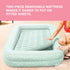 Intex Kids Travel Air Mattress Inflatable Bed with Raised Sides and Hand Pump - Portable Blow-Up Toddler Traveler Bed